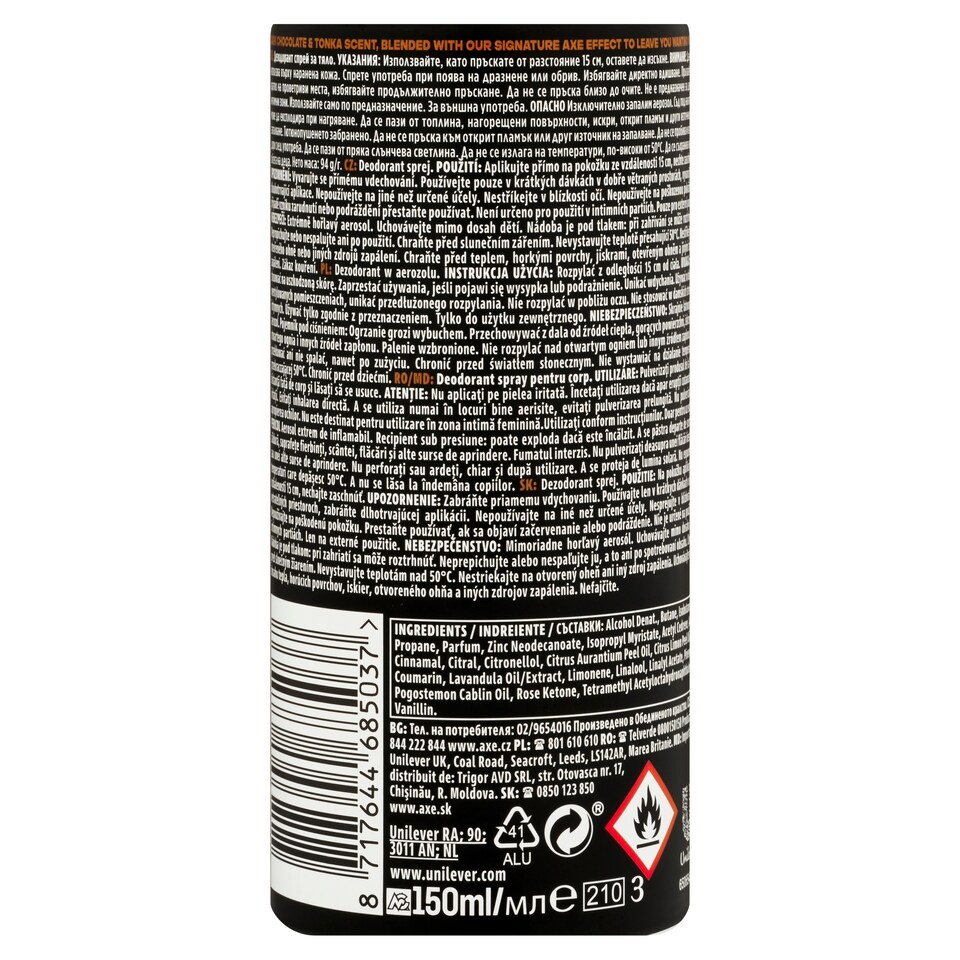 obrázok 1 z AXE Dezodorant sprej Dark Temptation FIFA 150 ml