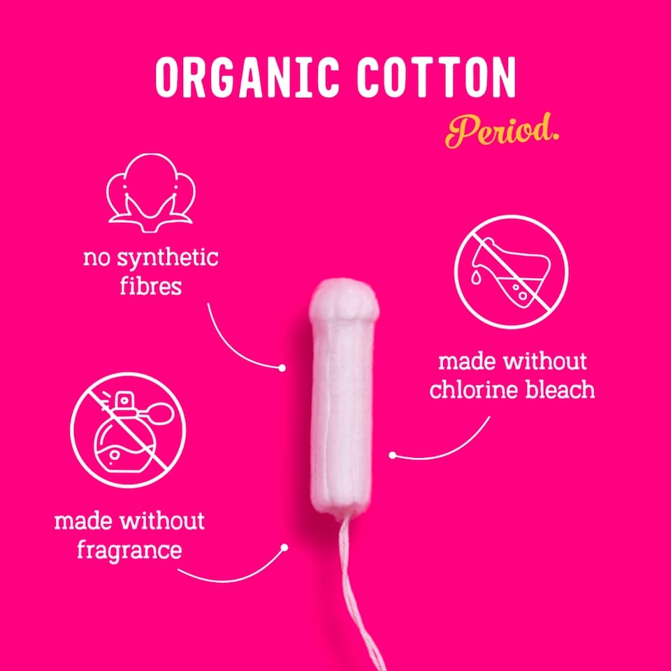 image 1 of Flo Organic Tampons 8 Regular & 6 Super Size