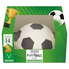 Tesco Football Cake with Raspberry Jam and Buttercream
