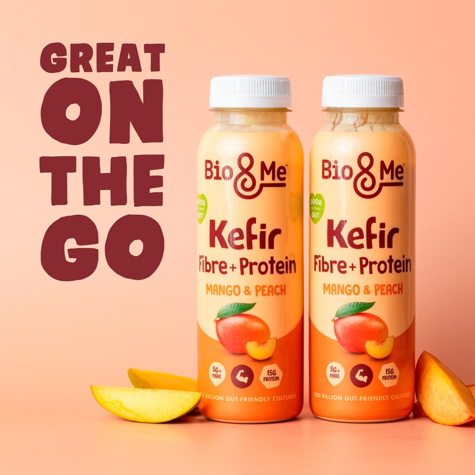 image 1 of Bio&Me Protein & Fibre Mango & Peach Kefir Drink 280ml