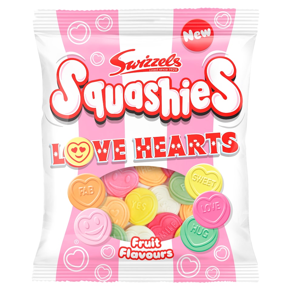 image 1 of Swizzels Squashies Love Hearts 140g