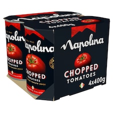 Napolina Chopped Tomatoes 4 X 400G