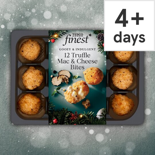 Tesco Finest 12 Truffle Mac & Cheese Bites 240G Tesco Groceries