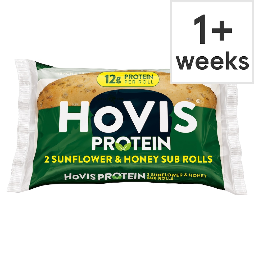 Hovis Protein Sunflower & Honey Sub Rolls 2 Pack