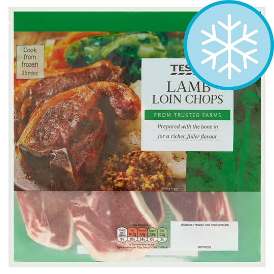 Tesco Lamb Loin Chops 550G Tesco Groceries