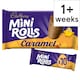 image 1 of Cadbury Milk Chocolate Caramel Mini Rolls Cakes 10 pack