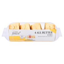 Tesco Finest All Butter Scones 4 Pack