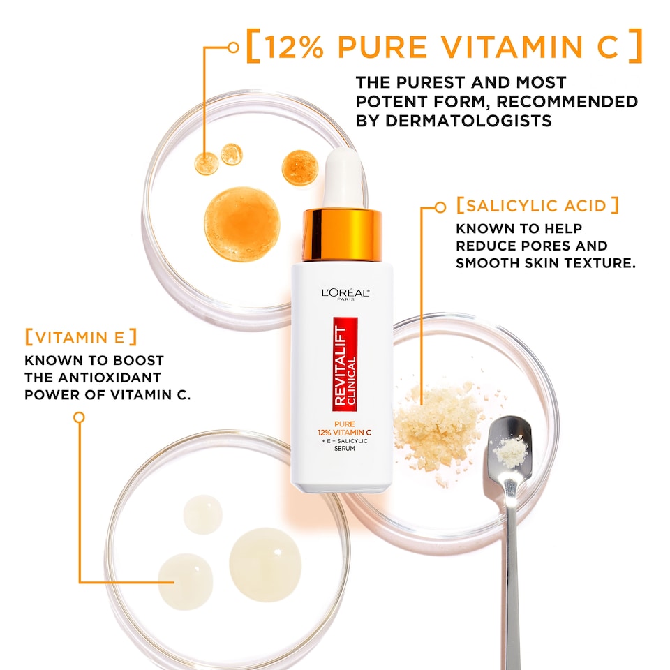 image 1 of L'Oreal Revitalift Clinical 12% Pure Vitamin C Serum 30ml