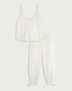 image 4 of F&F 2-Piece Pure Cotton Lace Trim Pyjama Set in Cream