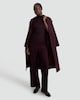 image 2 of F&F Ribbed Wide Leg Co-ord Trousers in Burgundy