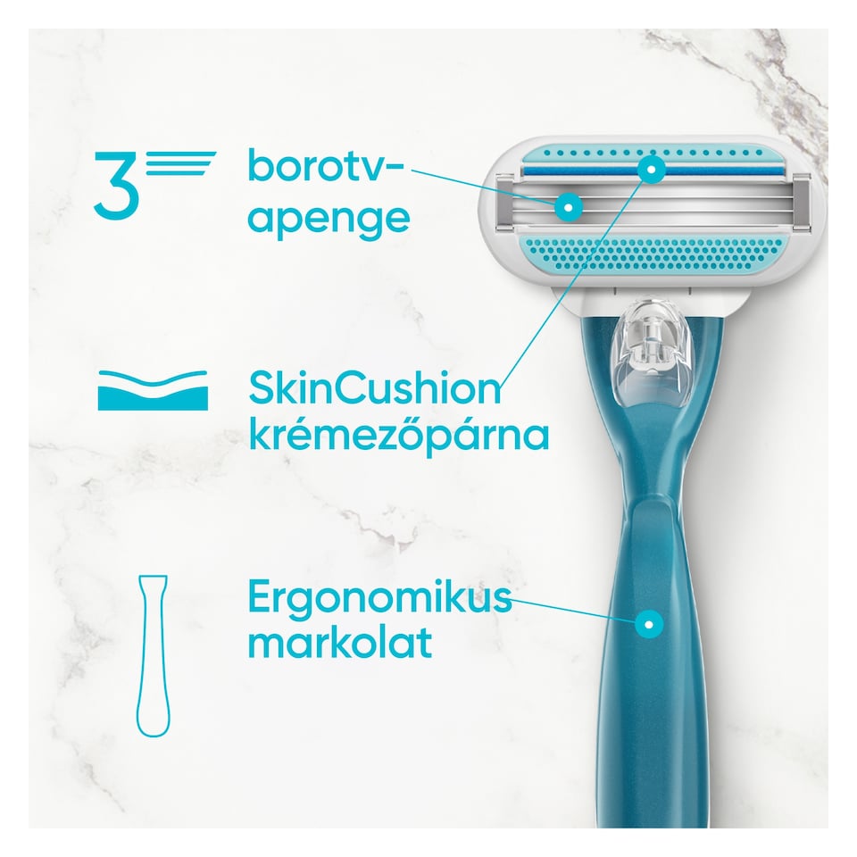 image 1 of Gillette Venus Smooth Women’s Razor with 5 Refill Razor Cartridges