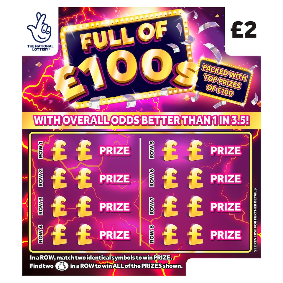 FULL OF £100s Scratchcard