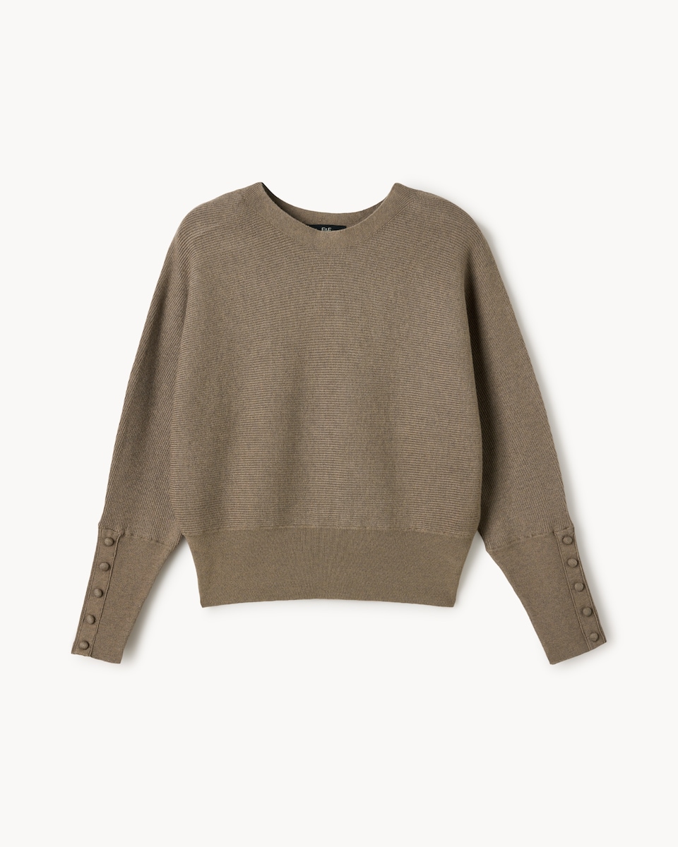 image 1 of F&F Batwing Knitted Jumper in Mink