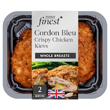 Tesco Finest Cordon Bleu Chicken Kievs 430g