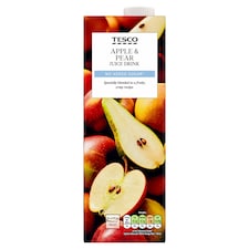 Tesco No Added Sugar Apple & Pear Juice Drink 1L
