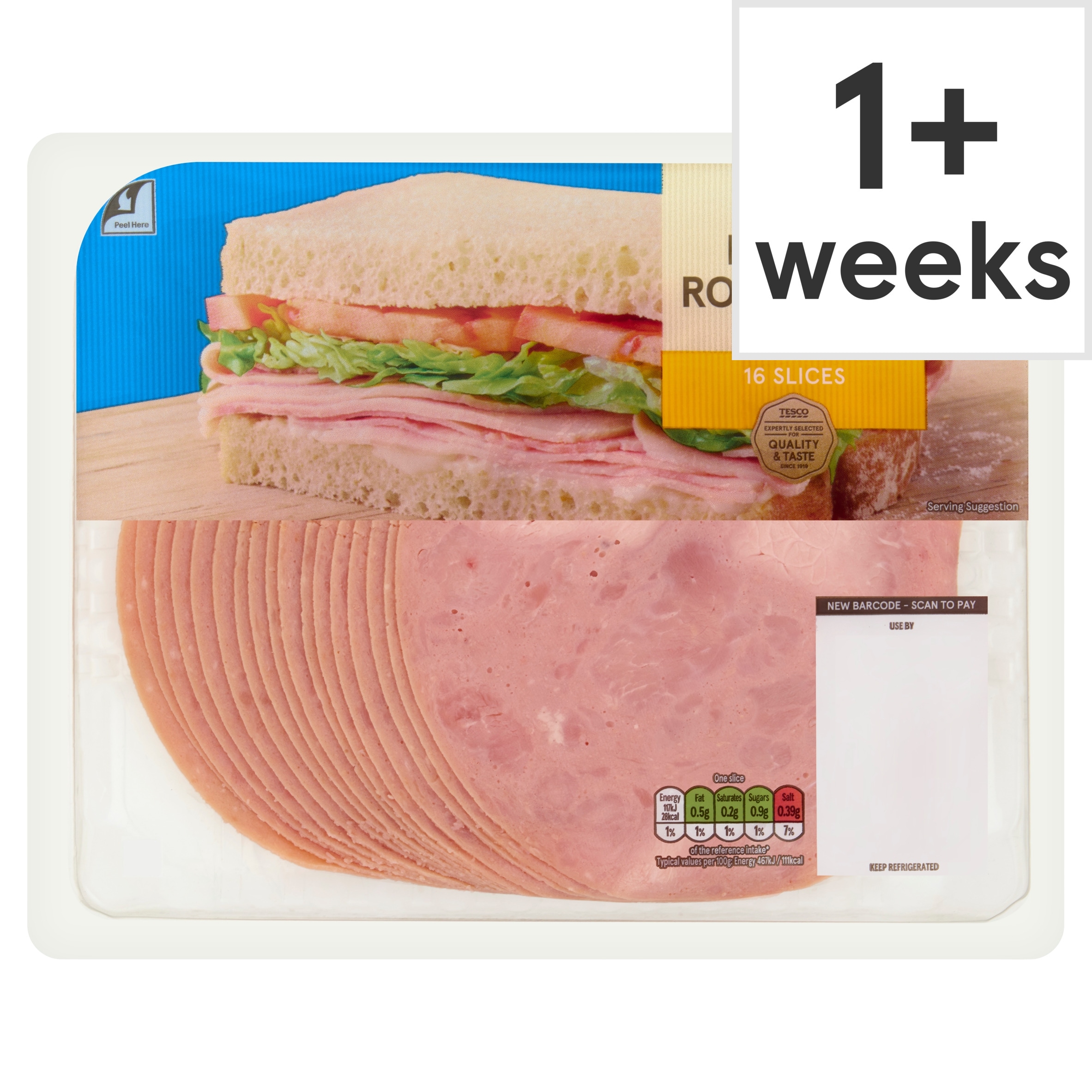 Tesco Honey Roast Ham Slices 400g