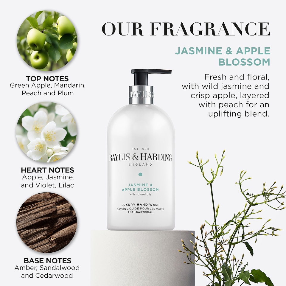 image 1 of Baylis & Harding Antibacterial Jasmine Hand Wash 500Ml