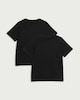 image 3 of F&F School Unisex 2-Pack Pure Cotton T-Shirts in Black