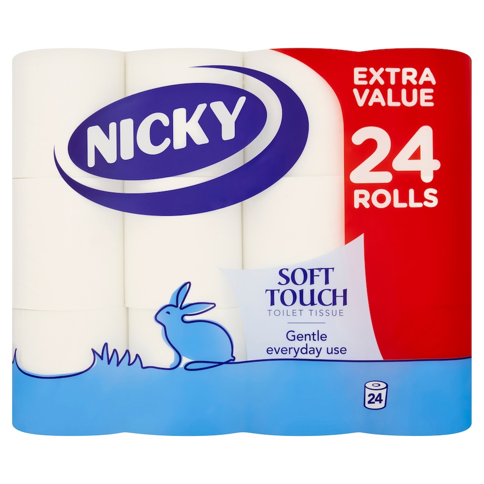 Nicky Soft Touch Toilet Tissue 24 Roll