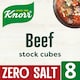 image 1 of Knorr Zero Salt Beef Stock cubes 8x9g