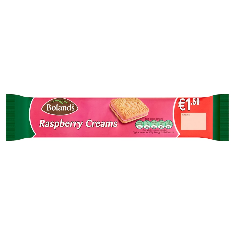 Bolands Raspberry Creams Biscuit 150G