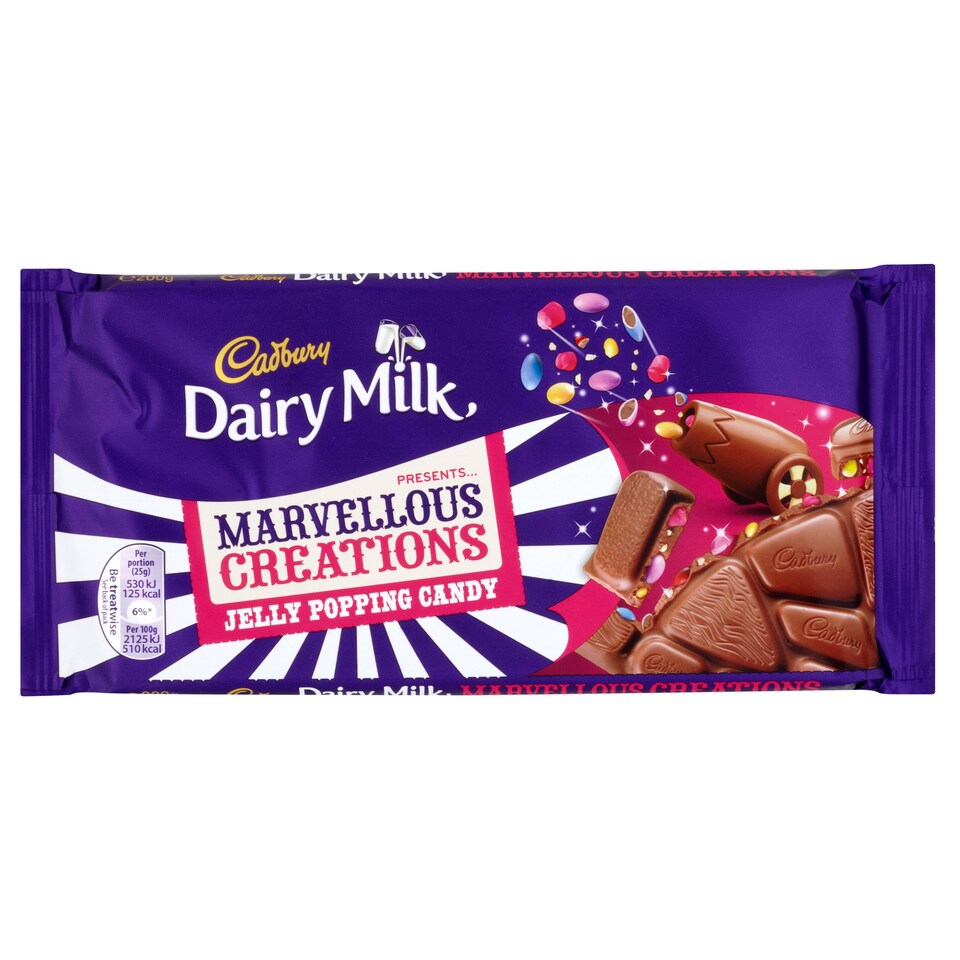 Cadbury Dairy Milk Marvellous Jelly Creations Candy Bar 200G