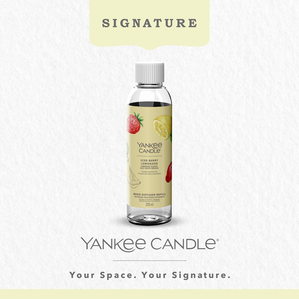 image 1 of Yankee Classic Iced Berry Lemonade Reed Diffuser Refill 200ml