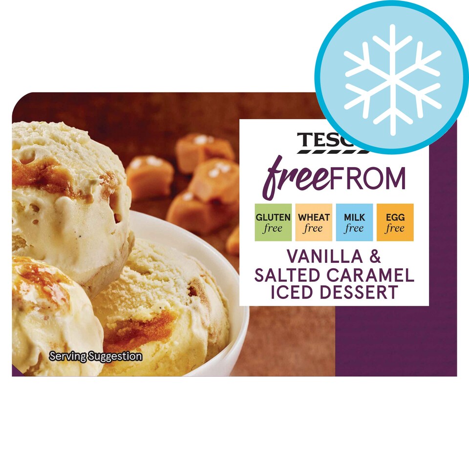 Tesco Free From Salted Caramel Iced Dessert 900Ml