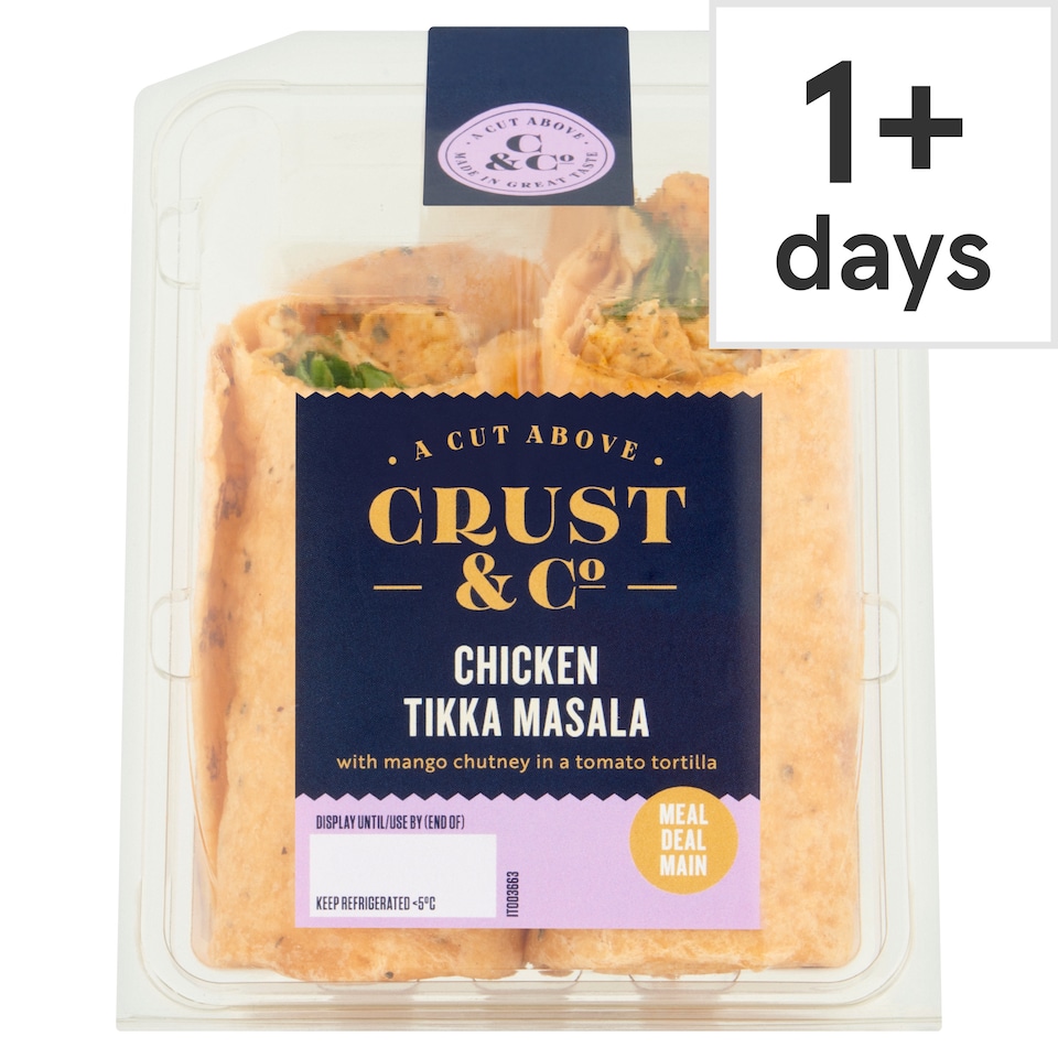 Crust & Co Chicken Tikka Masala Wrap 208g