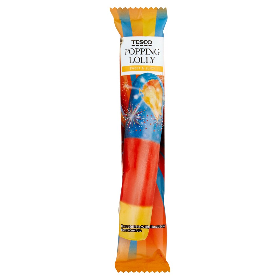 Tesco Mražený krém vodový s jahodovou a citronovou příchutí 52ml