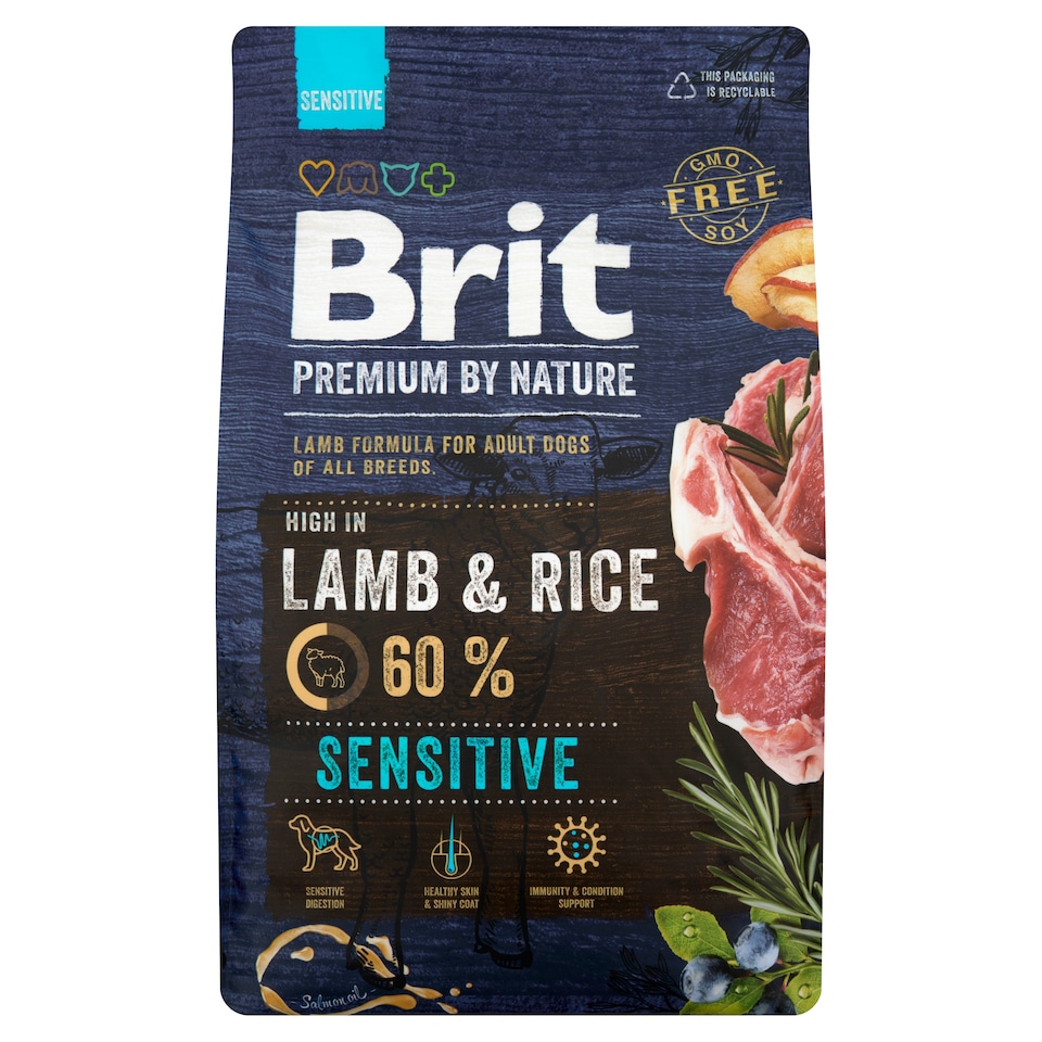 Obrázek 1 pro produkt Brit Premium by Nature Sensitive Lamb kompletní krmivo pro psy 3kg