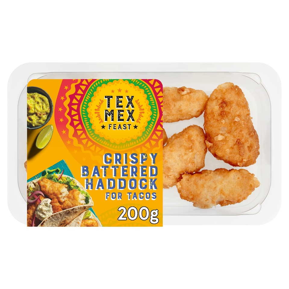 Tex Mex Feast Crispy Battered Haddock 200g
