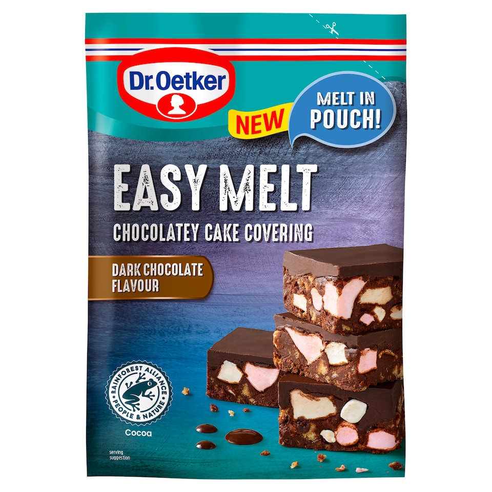 Dr. Oetker Easy Melt Chocolatey Cake Covering Dark Chocolate Flavour 150g