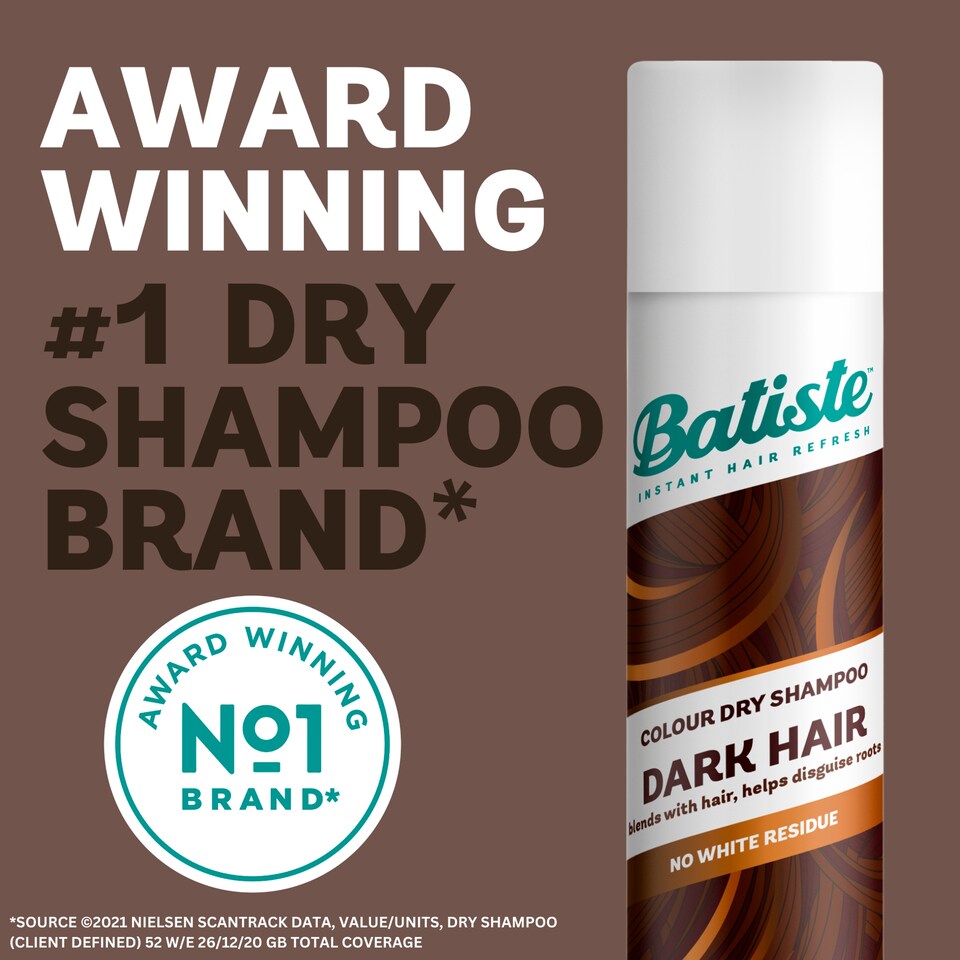 image 1 of Batiste Dry Shampoo Dark And Brown 200Ml