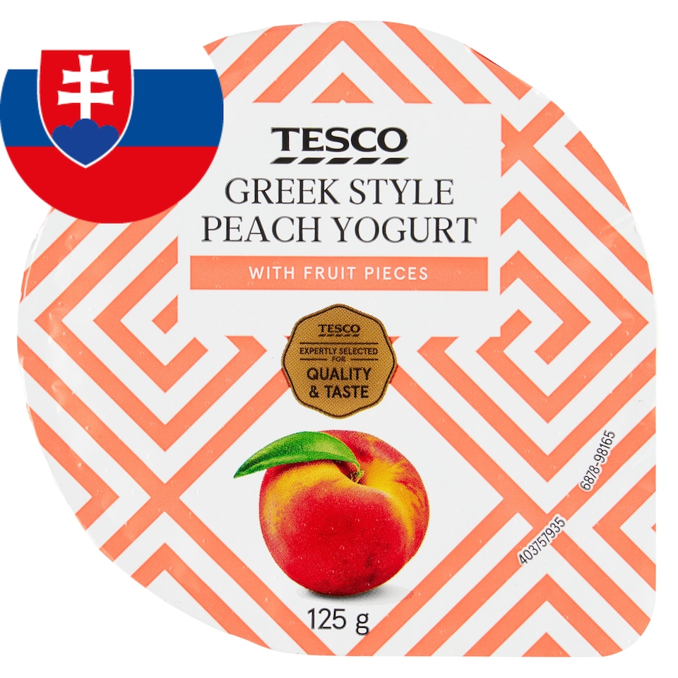 Tesco Greek Style jogurt broskyňový 125 g