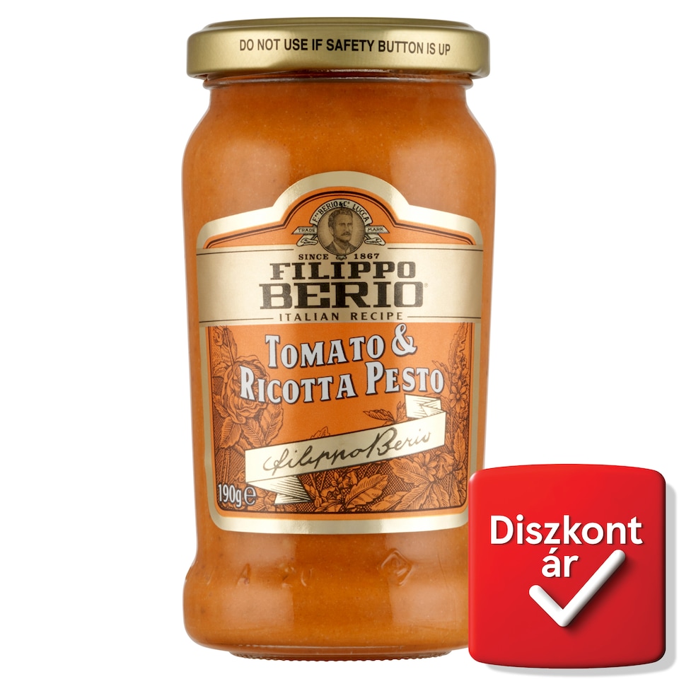 Filippo Berio ricottás paradicsomos pesto paradicsomos fűszerszósz 190 g