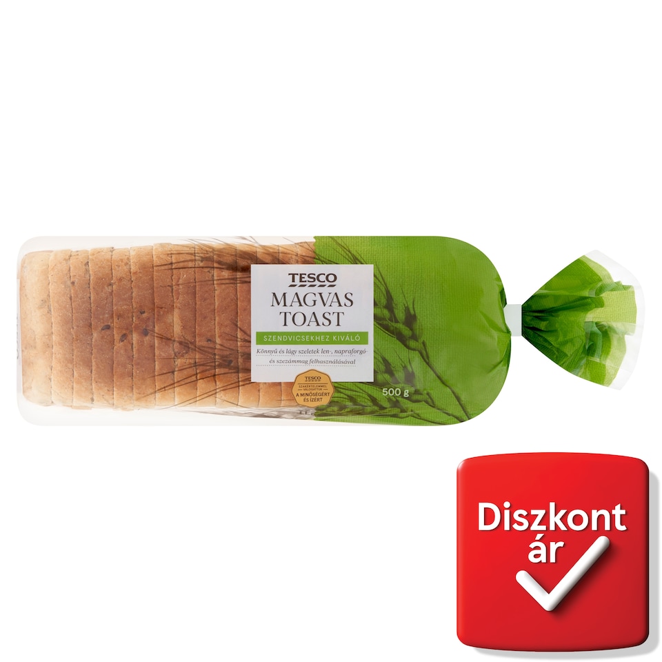 Tesco szeletelt magvas toast kenyér 500 g