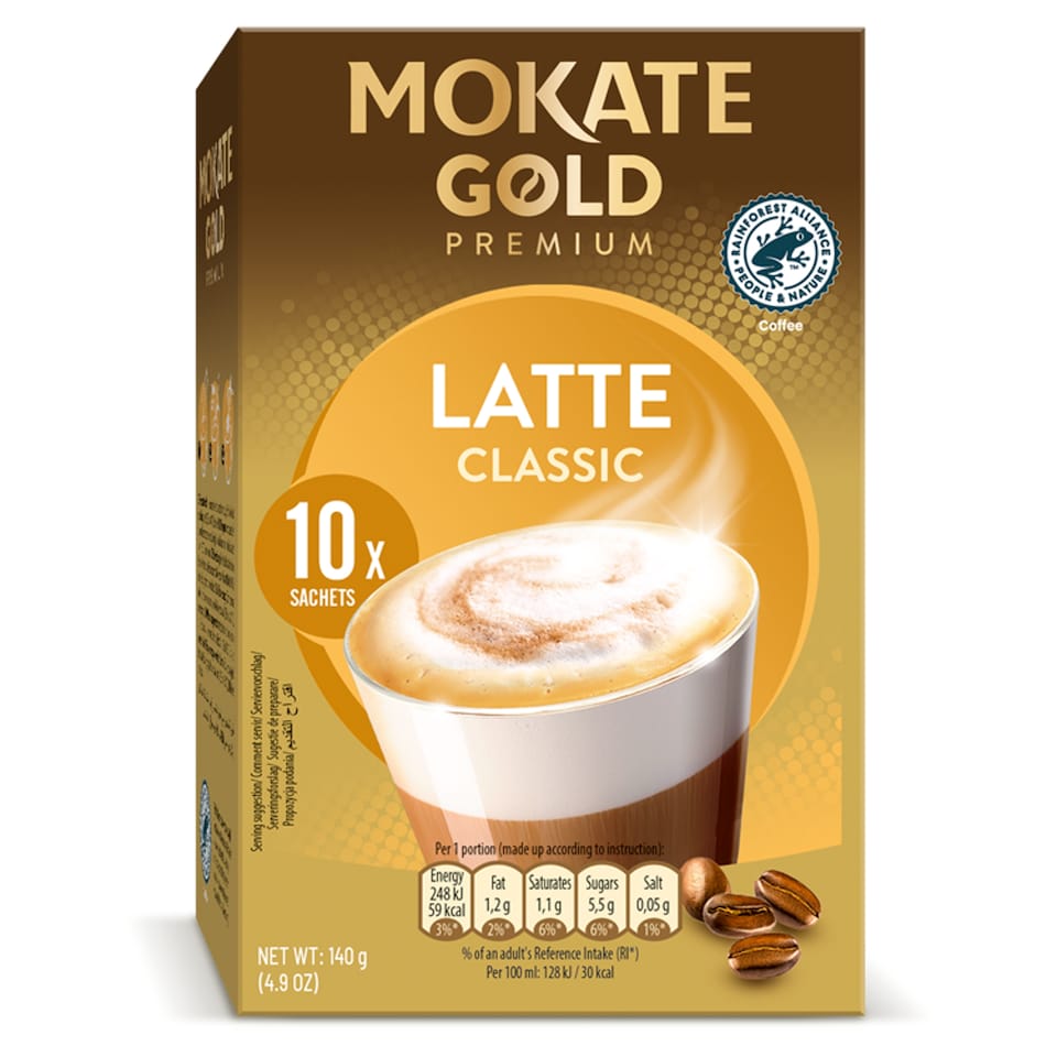 Mokate Gold Latte Classic 10 Sachets 140G