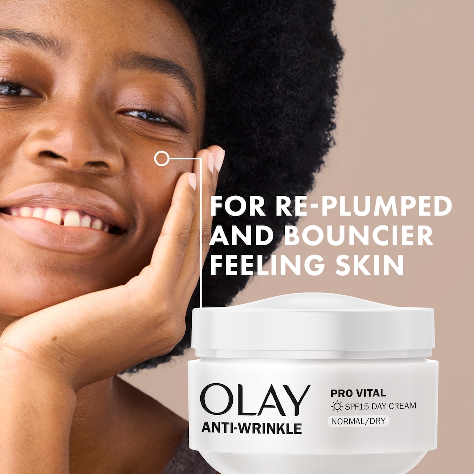 image 1 of Olay Anti Wrinkle Mature Skin Day Cream Moisturiser Spf 15 50Ml