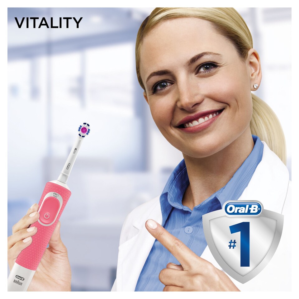 image 1 of Oral-B Vitality+ 2 Heads Electric Toothbrush
