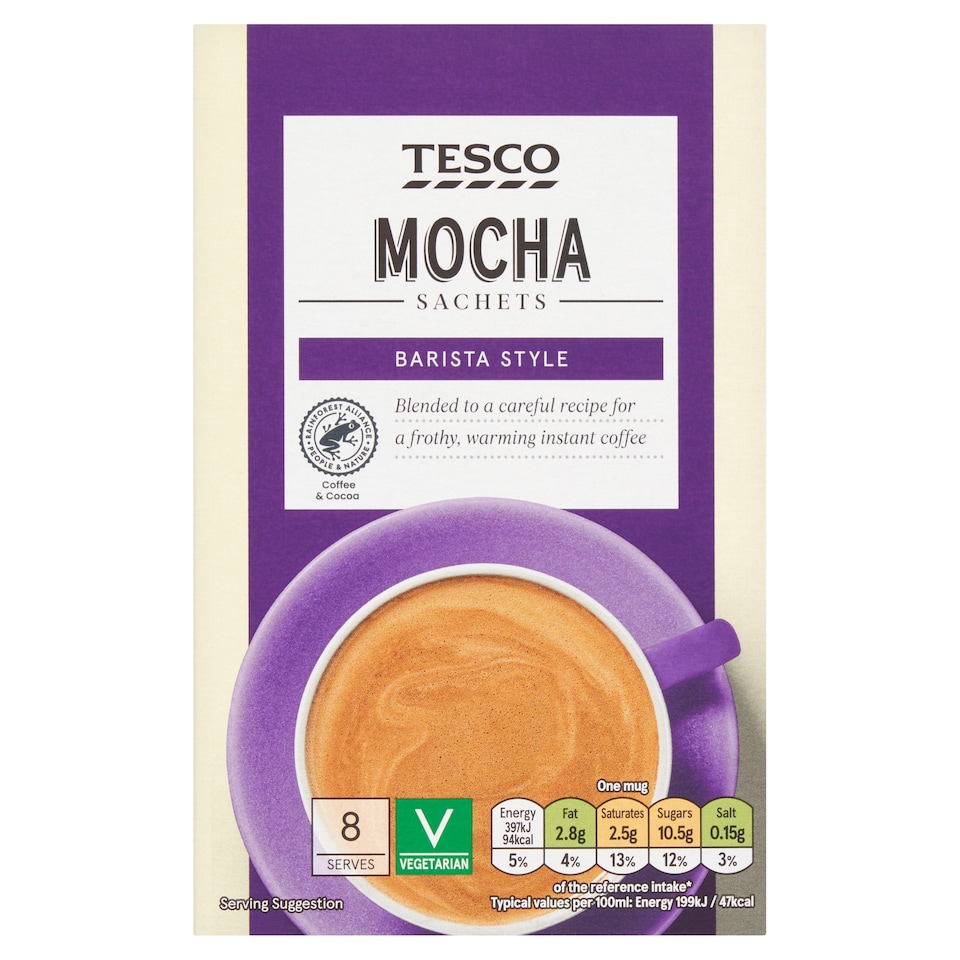 Tesco Mocha Sachets 160G (8X20g)
