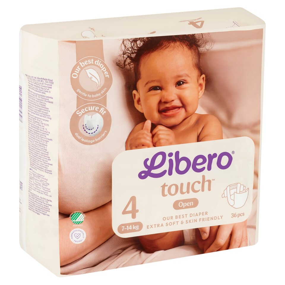 Libero Touch pelenka, méret: 4, 7-14 kg, 36 db  1. kép