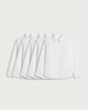 image 4 of F&F School Girls 5-Pack Long Sleeved Shirts in White