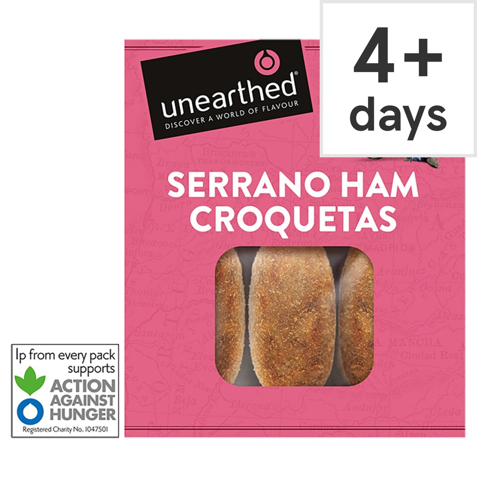 Unearthed Serrano Ham Croquetas 180g Tesco Groceries