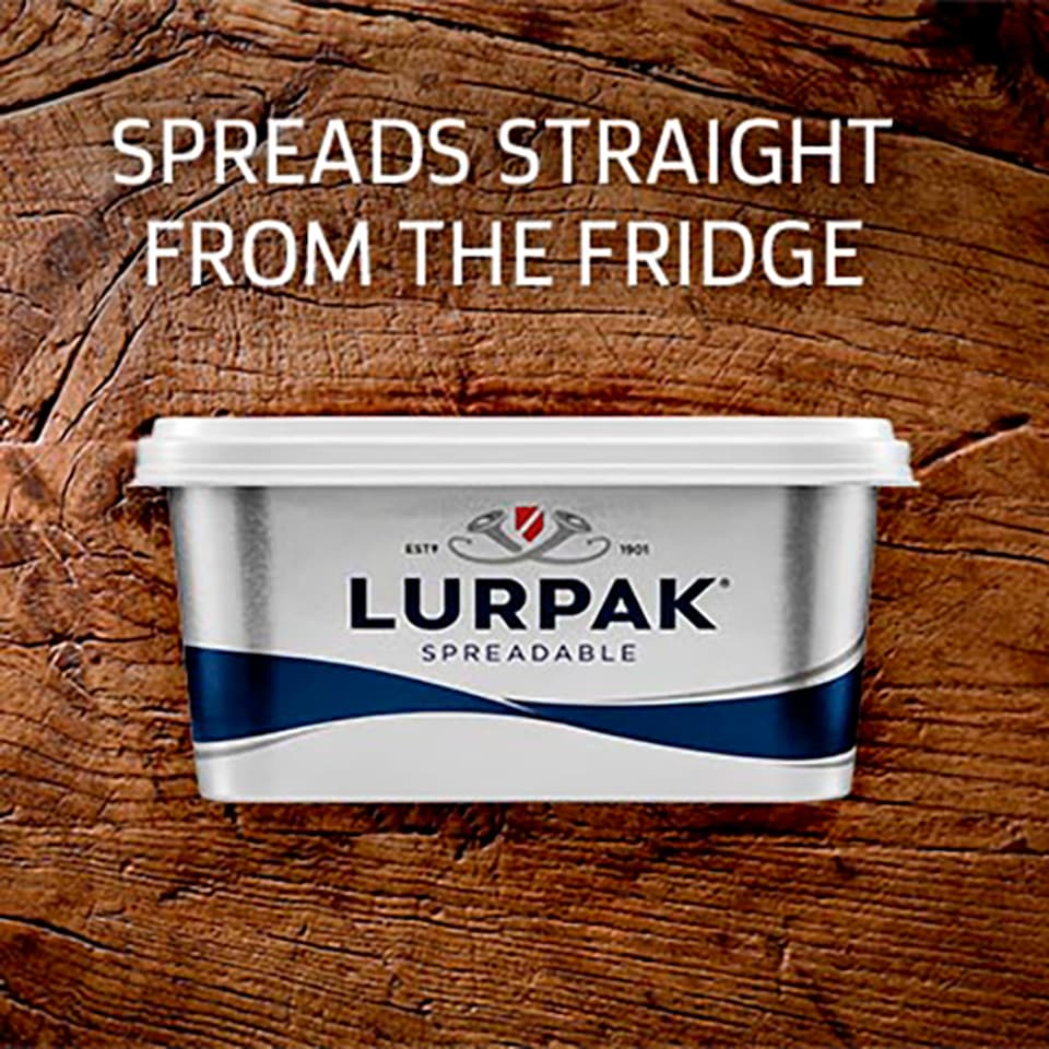 image 1 of Lurpak Slightly Salted Spreadable Blend of Butter and Rapeseed Oil 400g