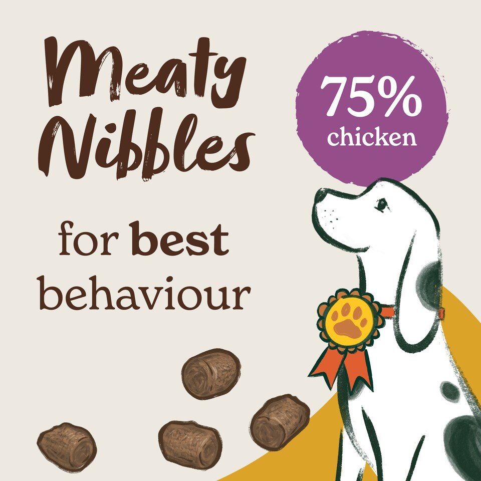 image 1 of Forthglade Meaty Nibbles Chicken & Liver Dog Treats 70g