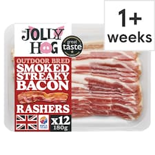 The Jolly Hog Smoked Streaky Bacon 180g