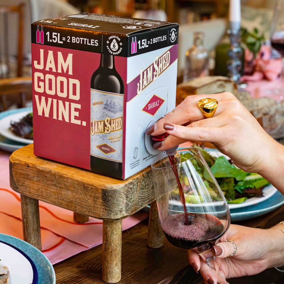 image 1 of Jam Shed Shiraz Boxed Red Wine 1.5L
