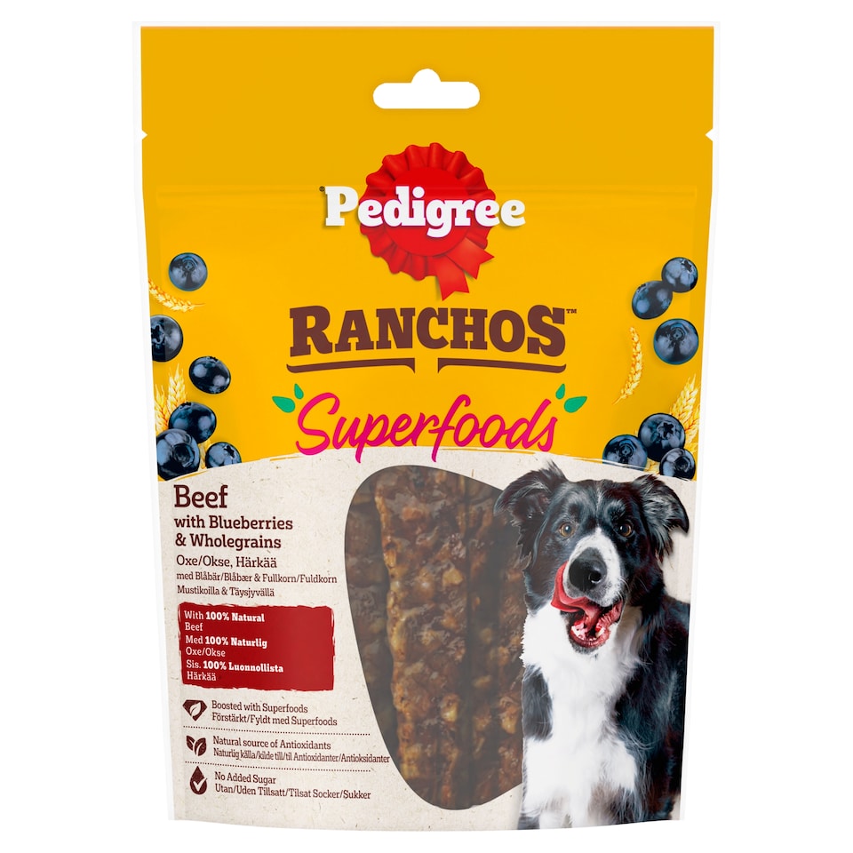 Pedigree Ranchos Superfood Beef Dog Treats 70g