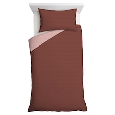 F&F Home Burgundy Reversible Duvet Set Single